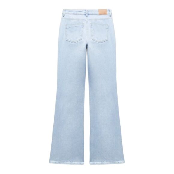 ZARA | Light Blue | HIGH-WAISTED FULL LENGTH Z1975 FLARED JEANS - Picture 3 of 10